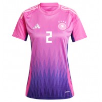 Nemecko Antonio Rudiger #2 Vonkajší Ženy futbalový dres ME 2024 Krátky Rukáv